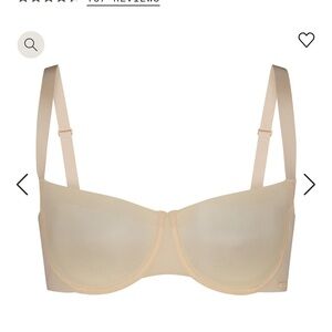 Skims unlined balconette bra 32D brand new with tags